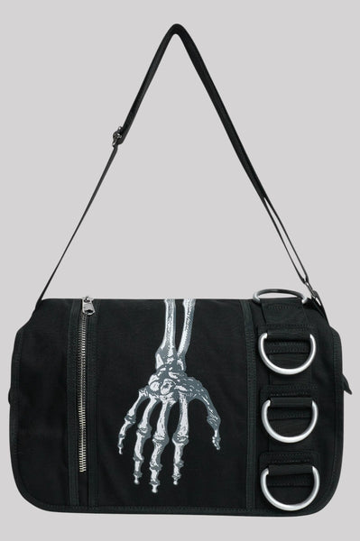 Ro Rox Skeleton Hand Shoulder Bag Black Gothic Punk Style | Ro Rox