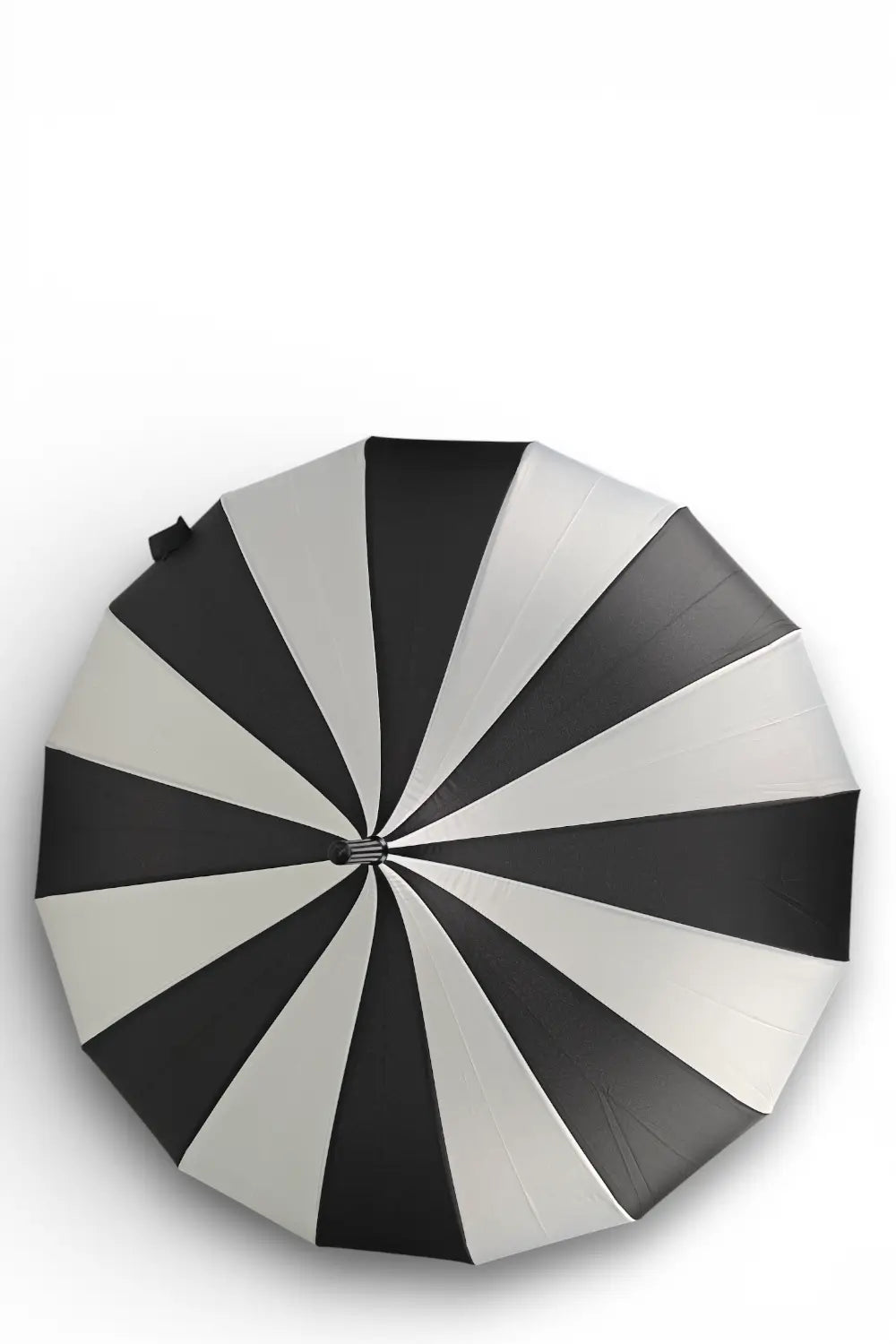 Ro Rox Striped Gothic Parasol - Black White Pagoda Umbrella