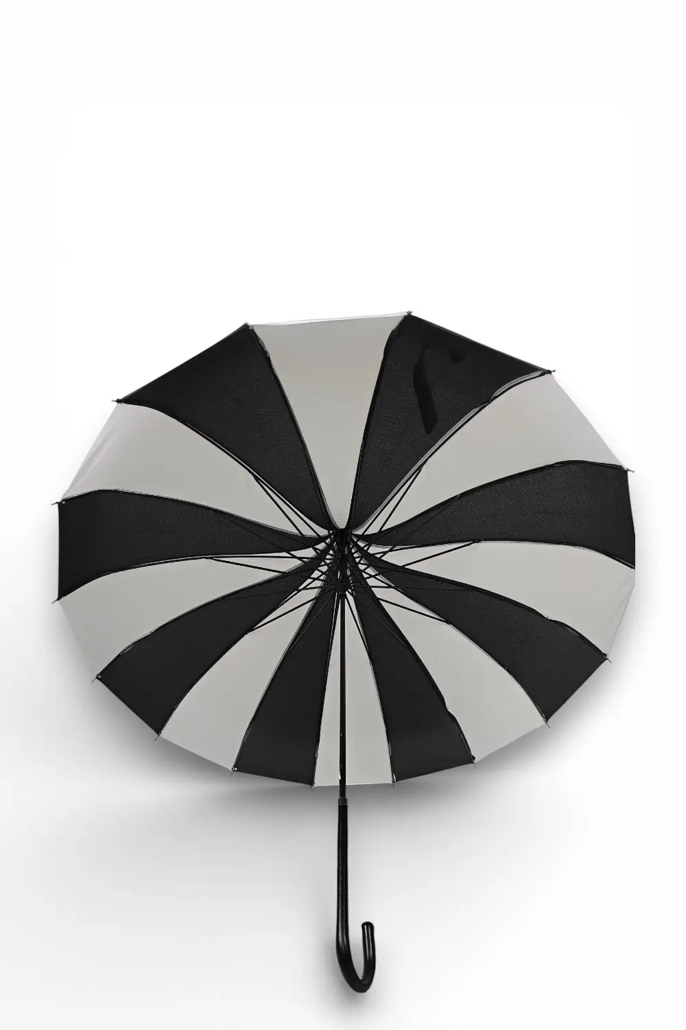 Ro Rox Striped Gothic Parasol - Black White Pagoda Umbrella