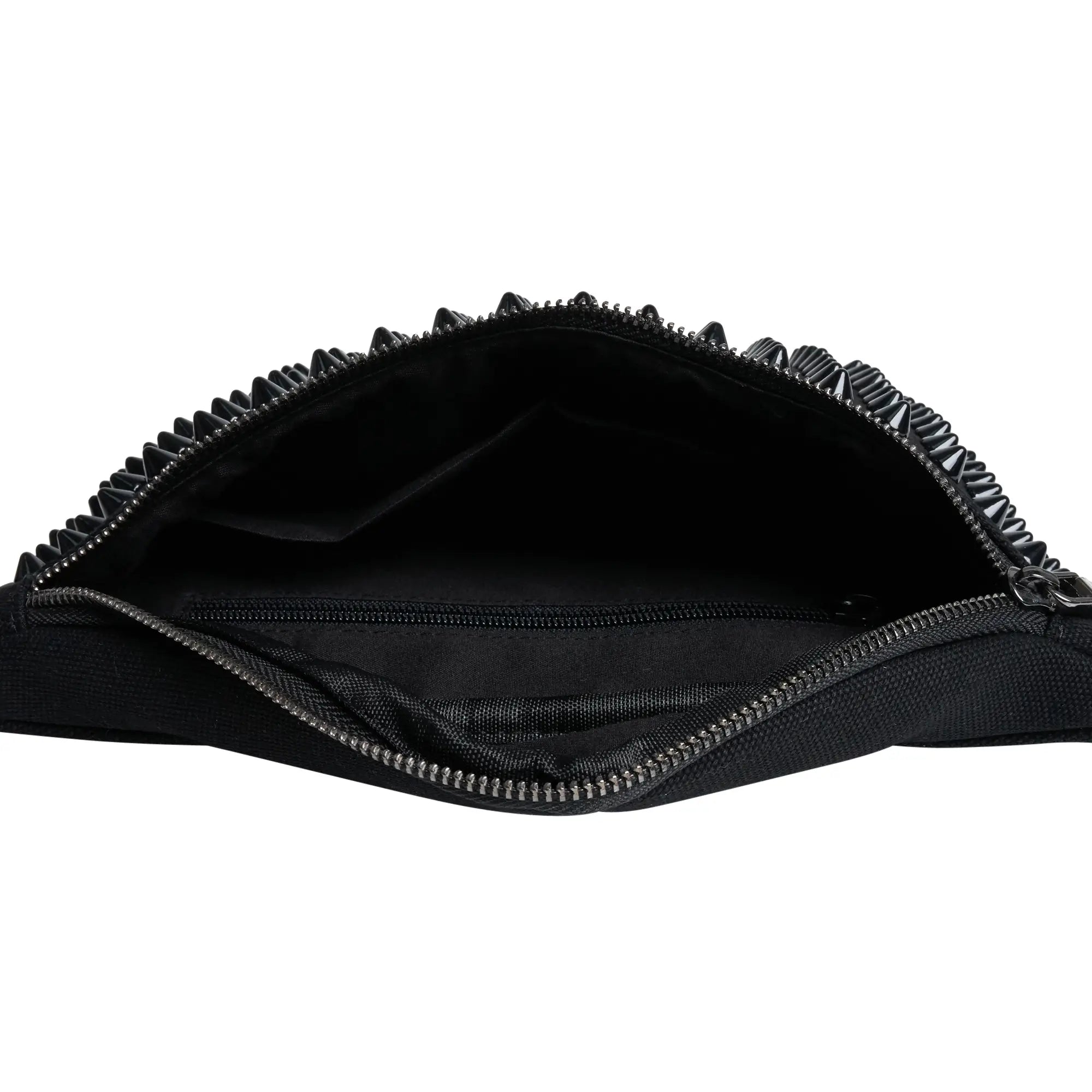 Ro Rox Studded Goth Bumbag Black Festival Waist Bag for Gigs