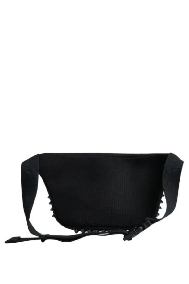Ro Rox Studded Goth Bumbag Black Festival Waist Bag for Gigs