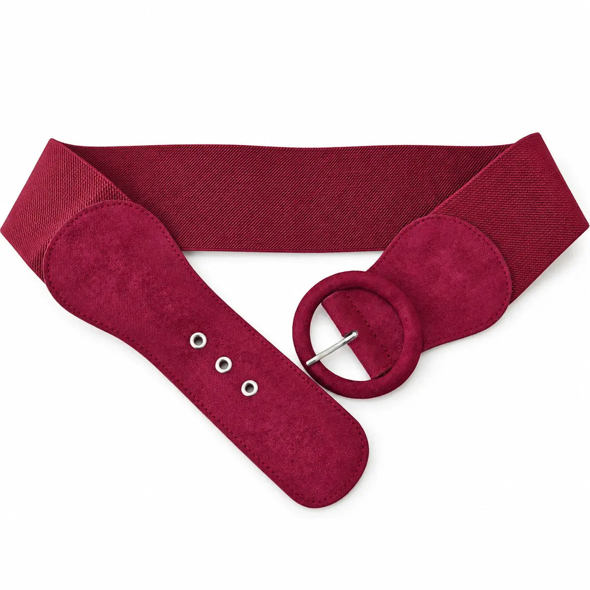 Ro Rox Stretchy Faux Suede Belt – Wide Elasticated Waist Belt