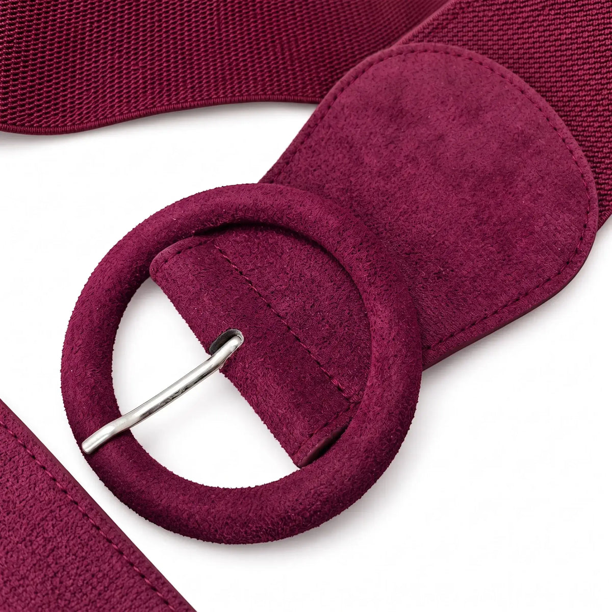 Ro Rox Stretchy Faux Suede Belt – Wide Elasticated Waist Belt
