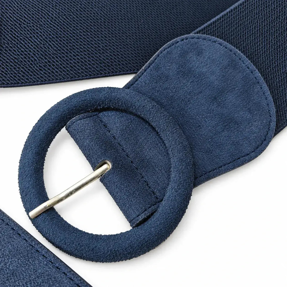 Ro Rox Stretchy Faux Suede Belt – Wide Elasticated Waist Belt