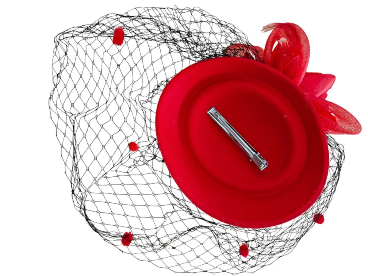 Ro Rox Vintage Fascinator Hat – 1950s Retro Wedding Hairpiece