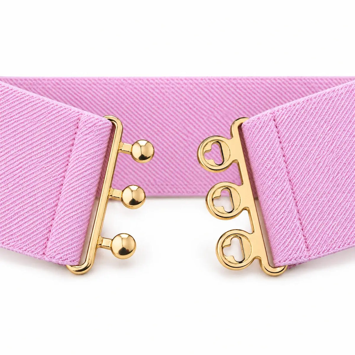 Ro Rox Elasticated Retro Wide Nurse Belt, Gold