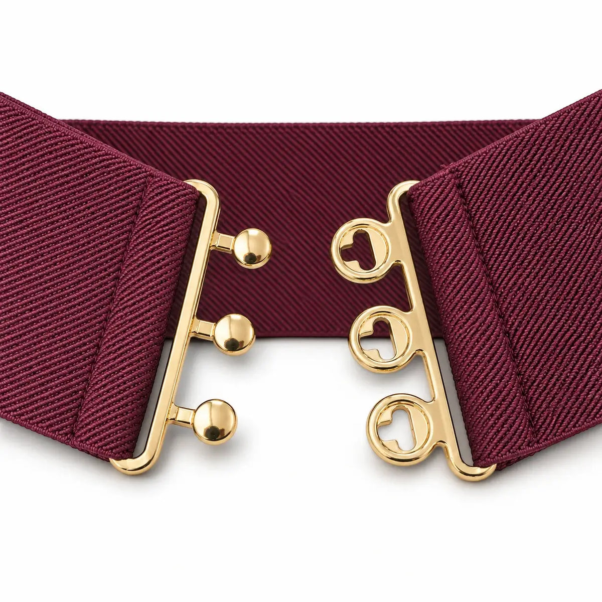 Ro Rox Elasticated Retro Wide Nurse Belt, Gold