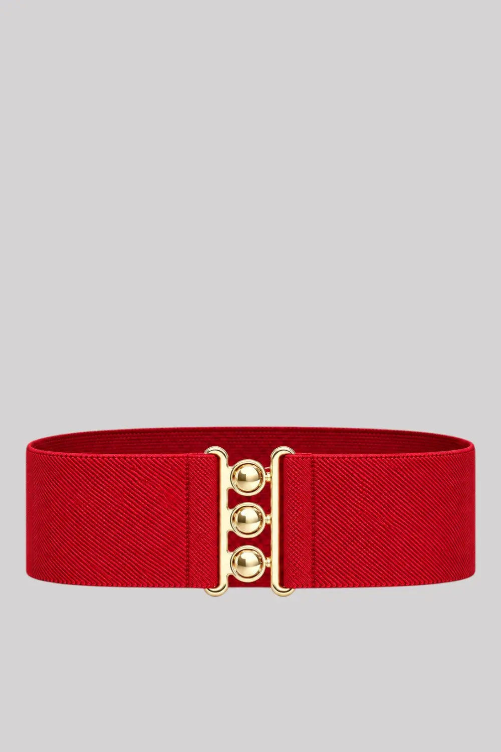 Ro Rox Elasticated Retro Wide Nurse Belt, Gold