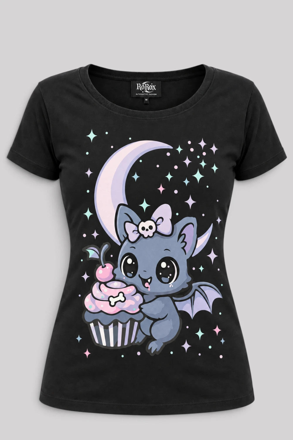Ro Rox Gothic T-Shirts Women's Alternative Graphic Anime Tees