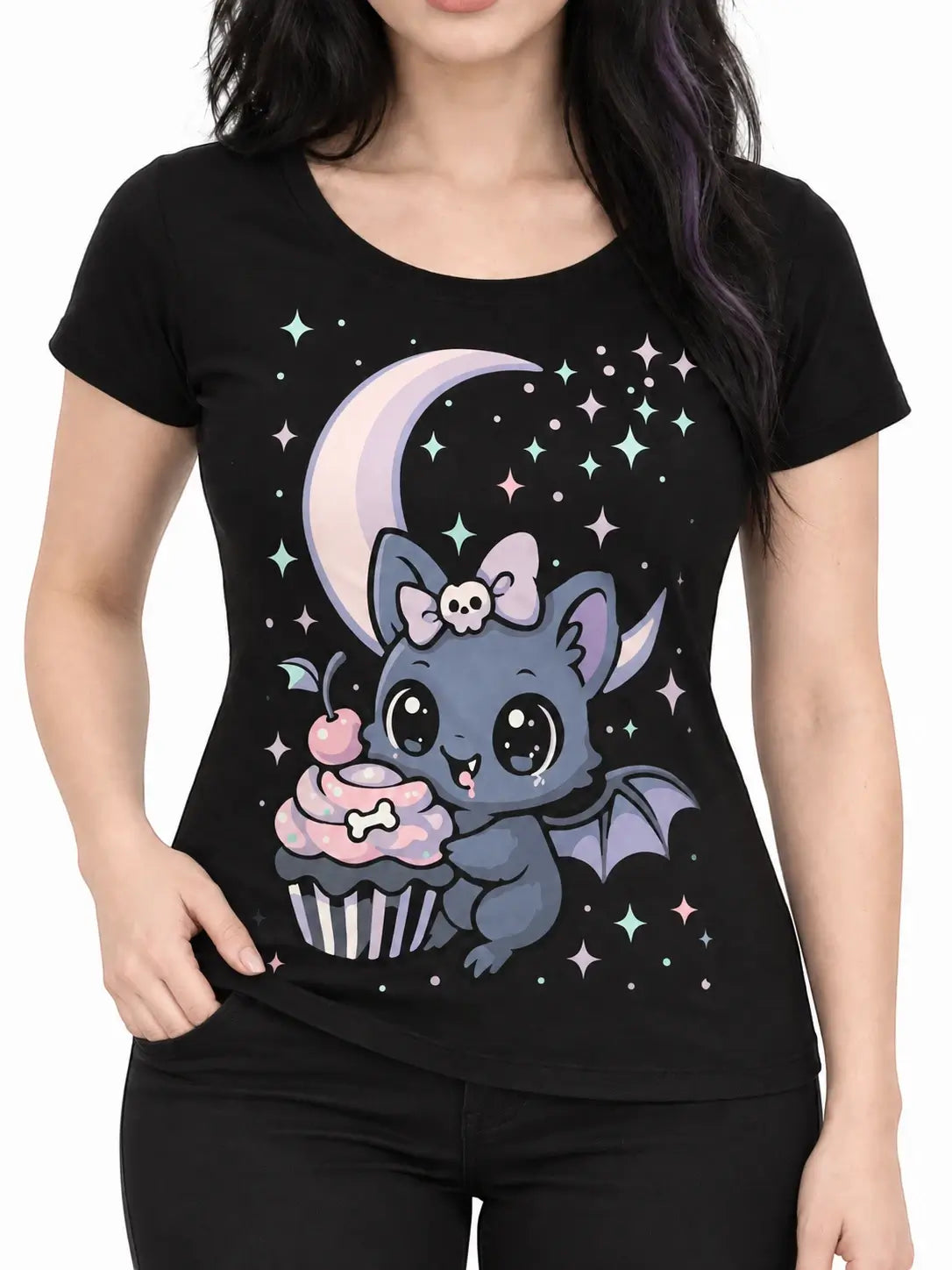 Ro Rox Gothic T-Shirts Women's Alternative Graphic Anime Tees