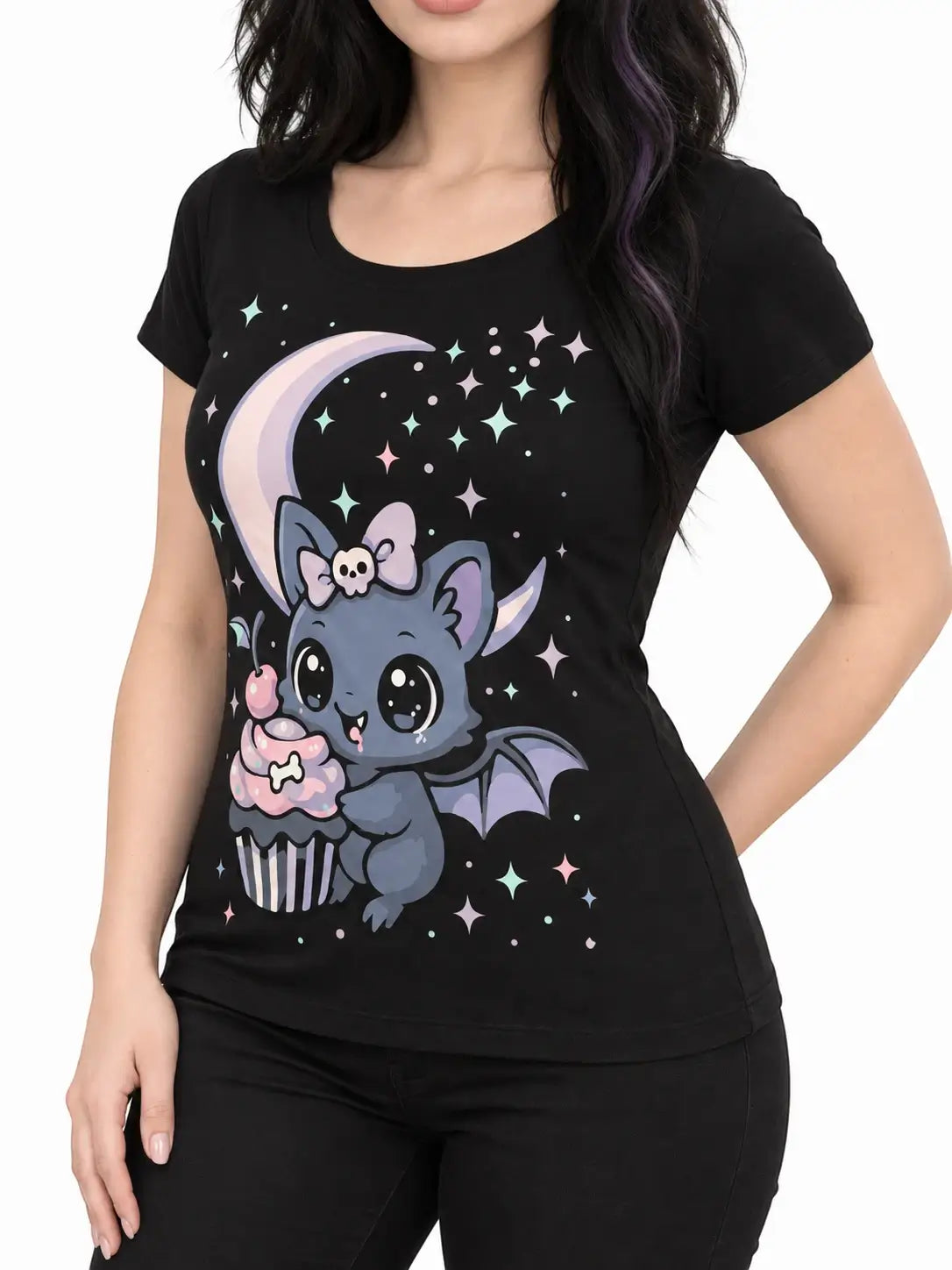 Ro Rox Gothic T-Shirts Women's Alternative Graphic Anime Tees