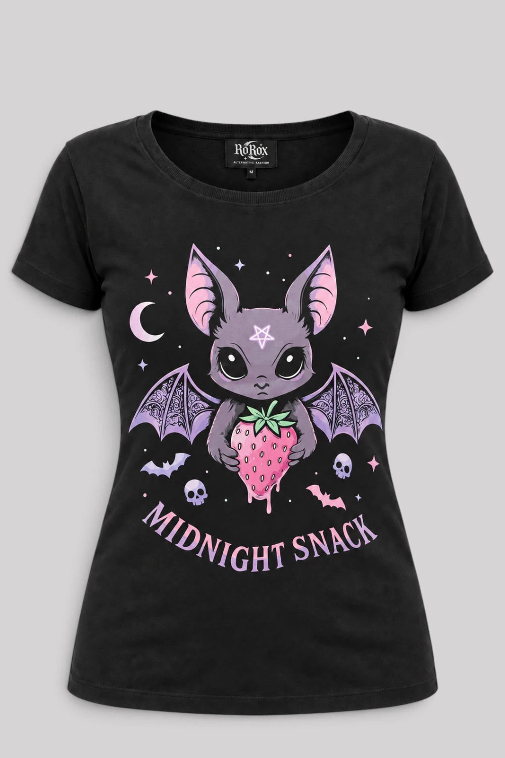 Ro Rox Gothic T-Shirts Women's Alternative Graphic Anime Tees
