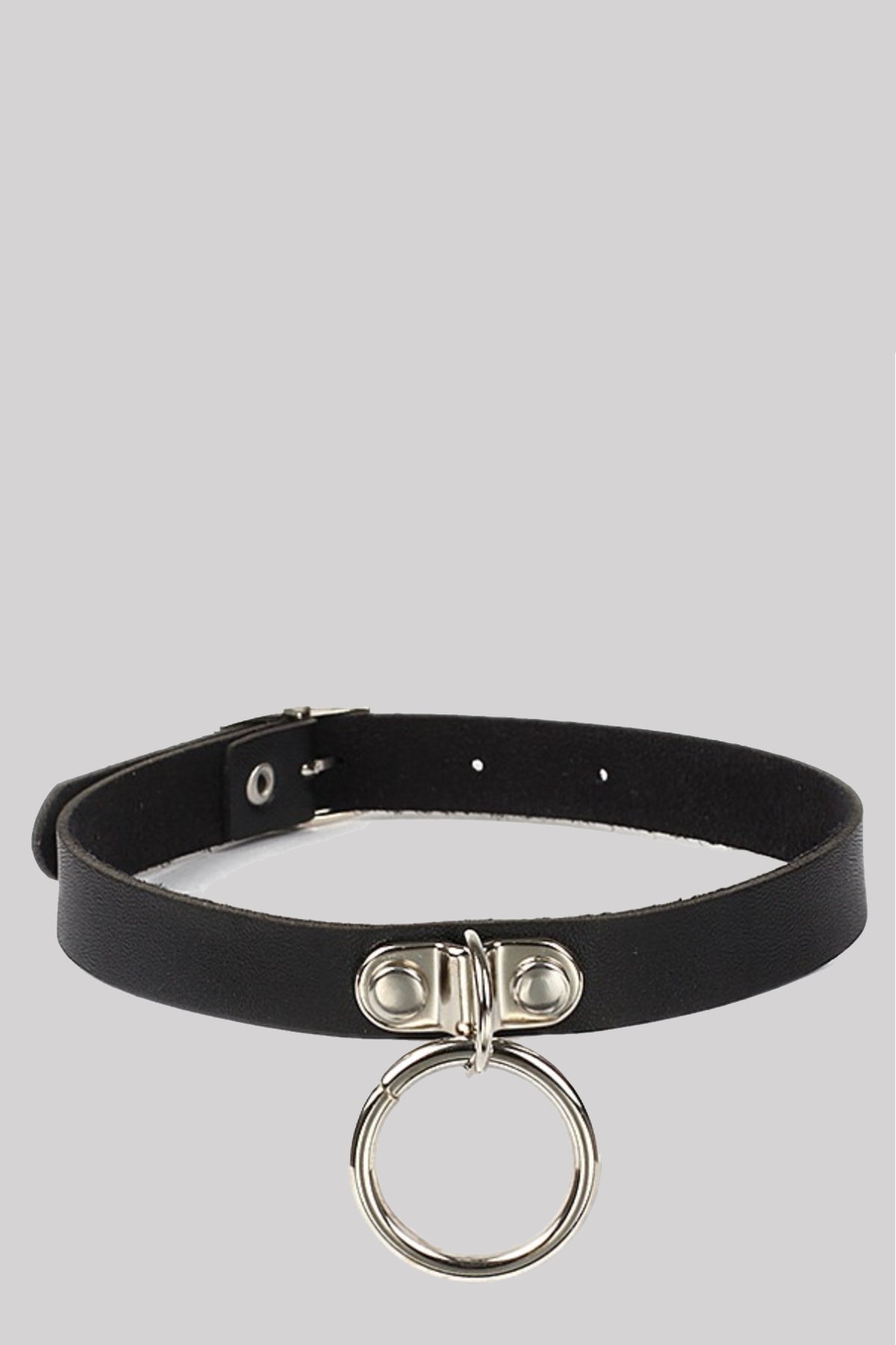 Ro Rox Saskia O Ring Choker Gothic Faux Leather O ring Punk Ro Rox