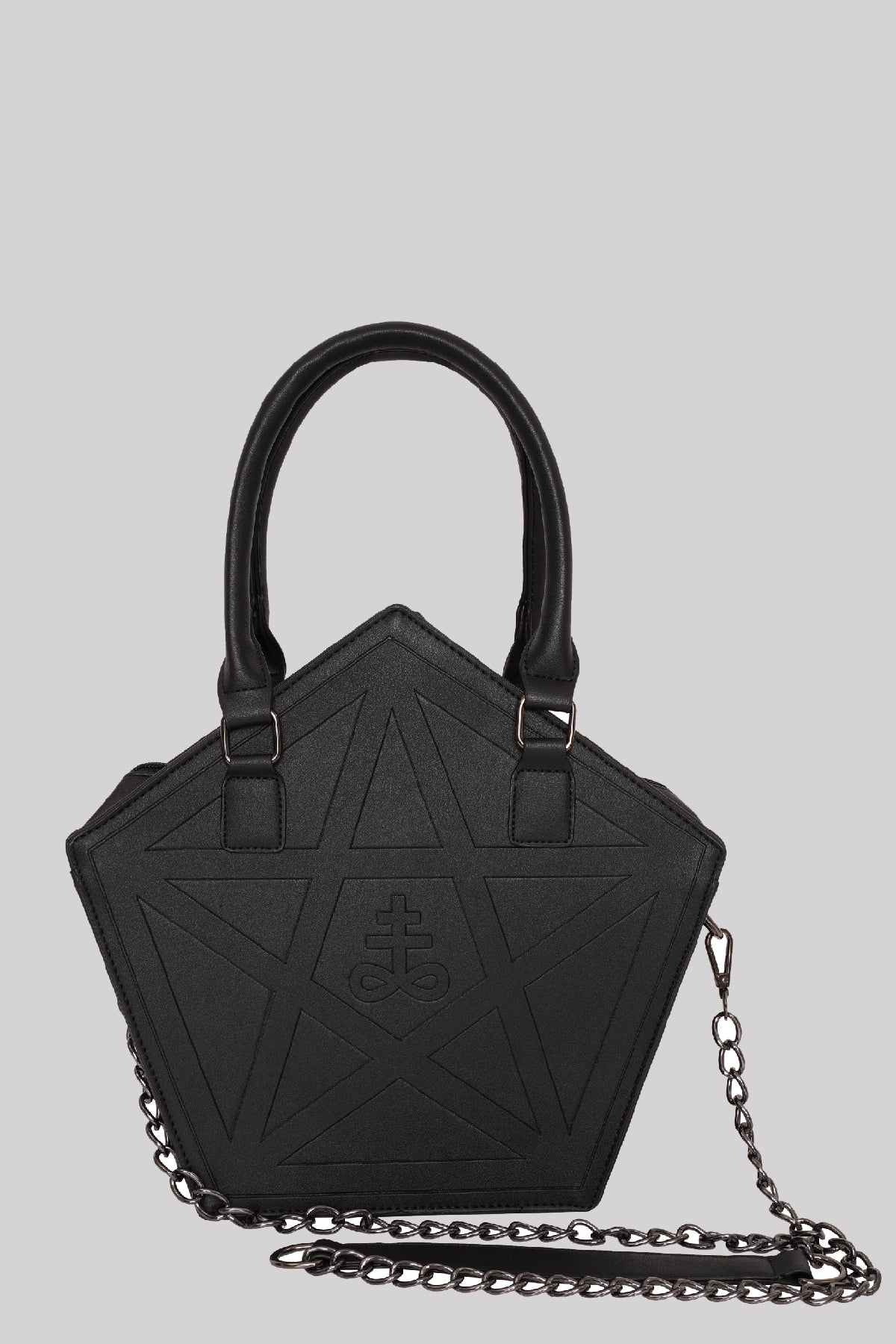 Ro Rox Zedna Pentagram Faux Leather shoulder Bag