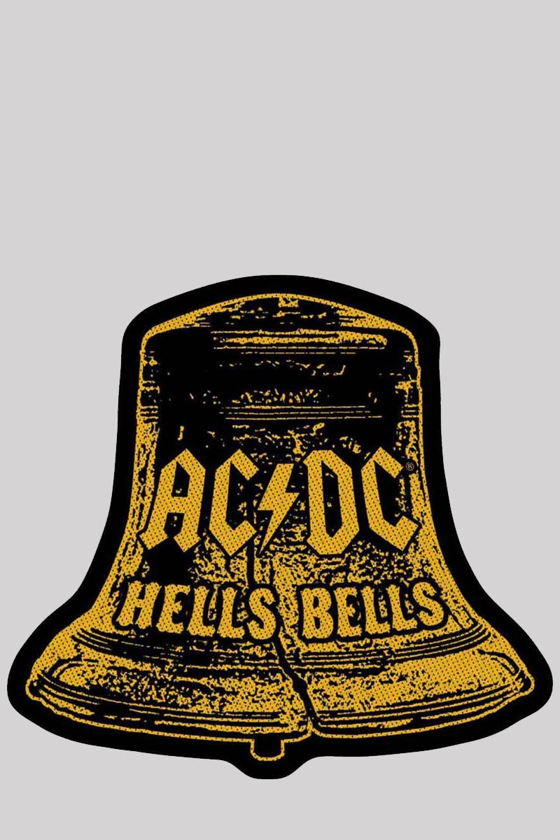 AC/DC Woven Patch: Hells Bells Cut Out Official - Rock Merch | Ro Rox