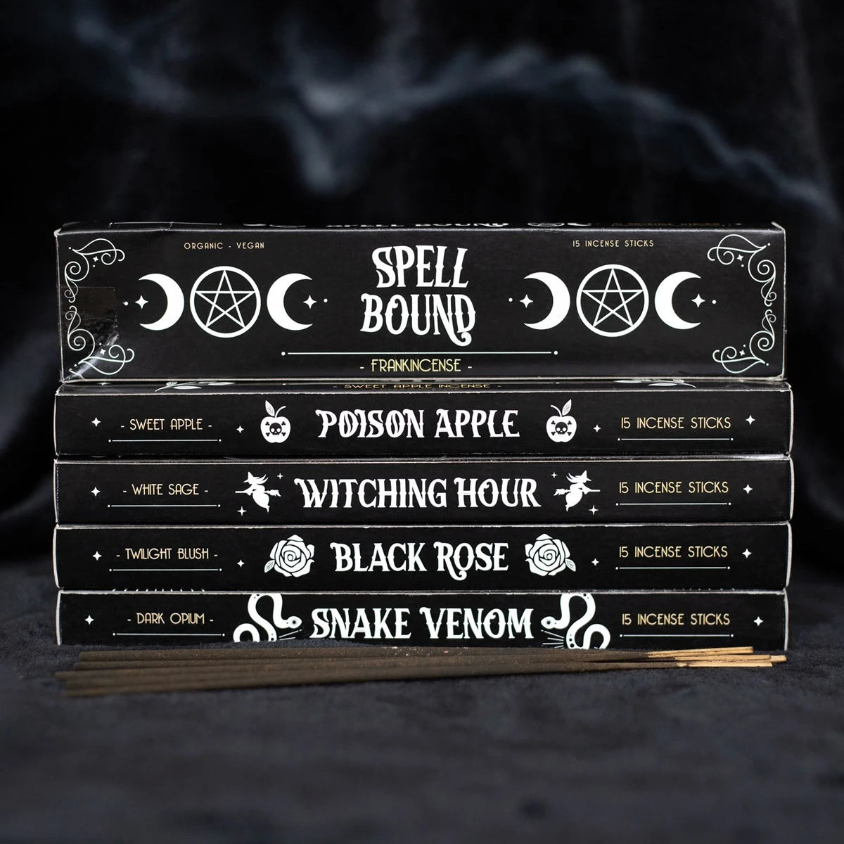 Midnight Ritual Incense Sticks Set of 6 – Witchy Gift Set