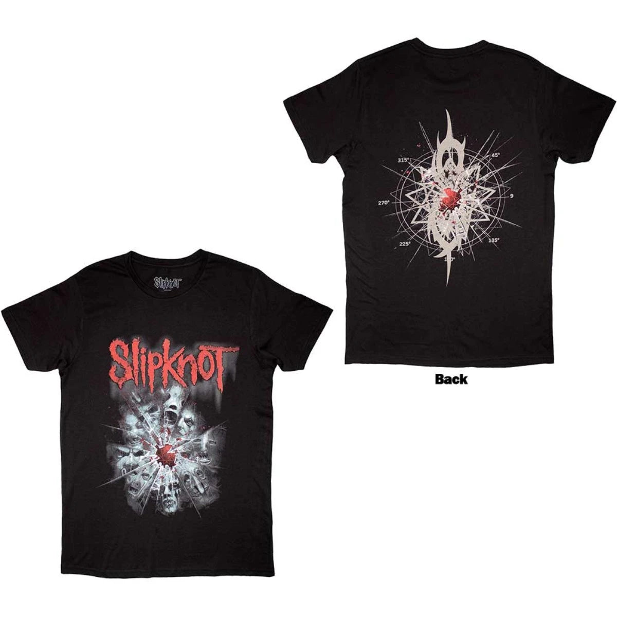 Slipknot Shattered Back Print Unisex T-Shirt
