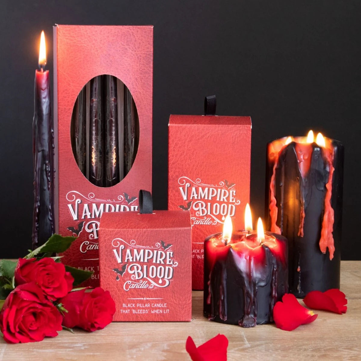 Small Vampire Blood Pillar Candle - Bleeding Horror Decor