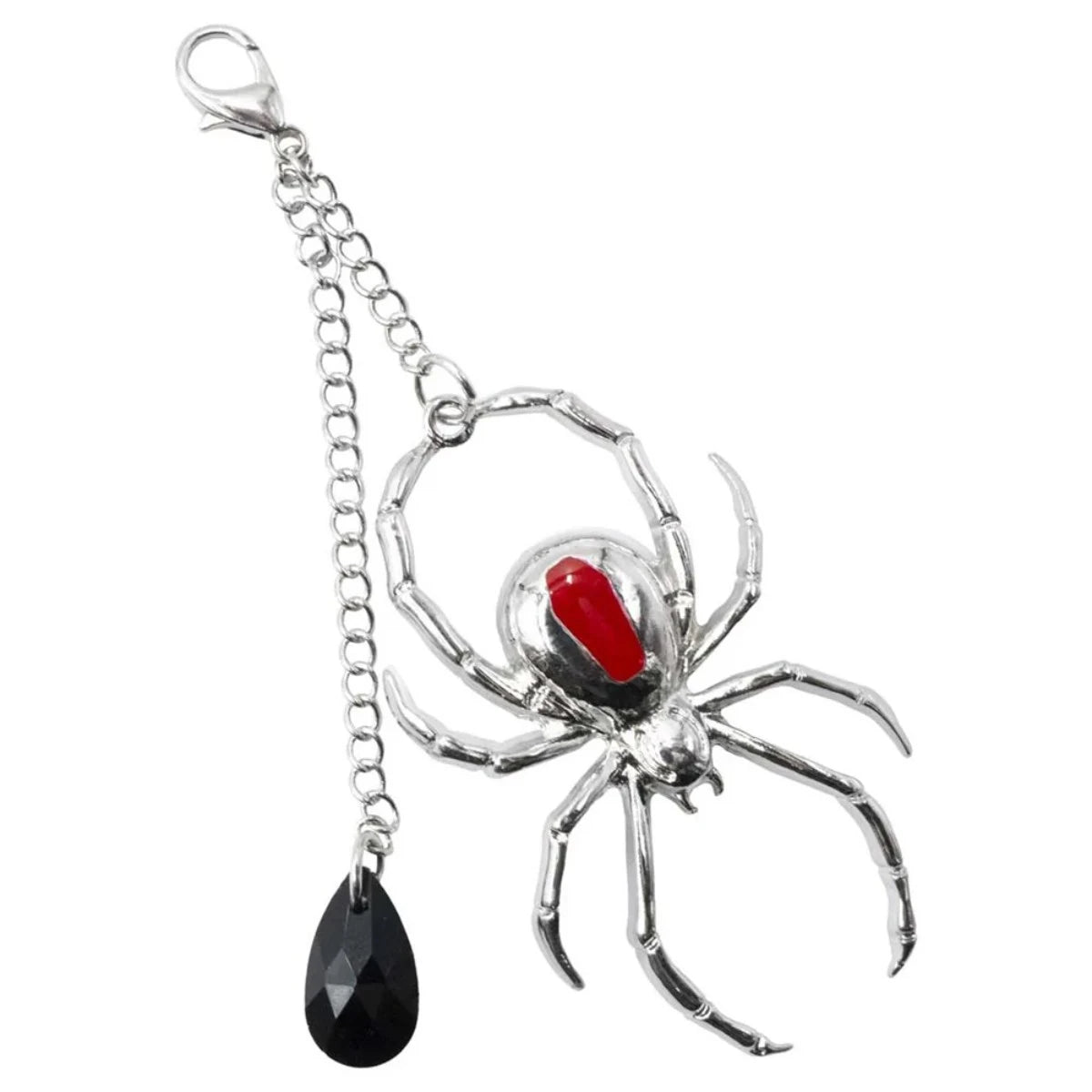 Kreepsville Web Claw Clip - Spider Charm Goth Hair Accessory