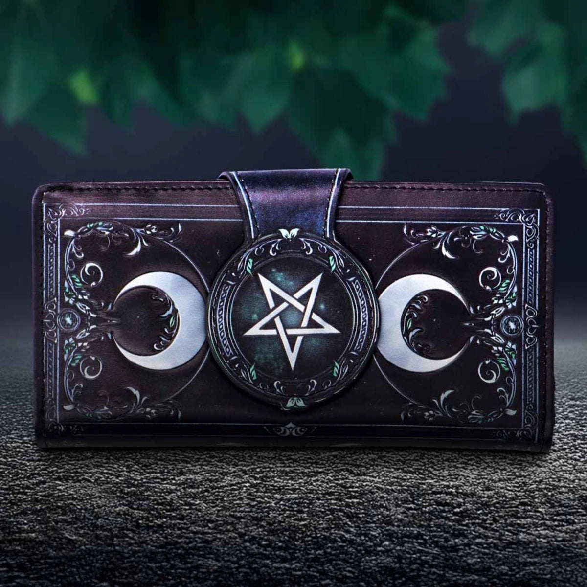 Nemesis Now Triple Moon Purse Gothic Embossed PU Wallet