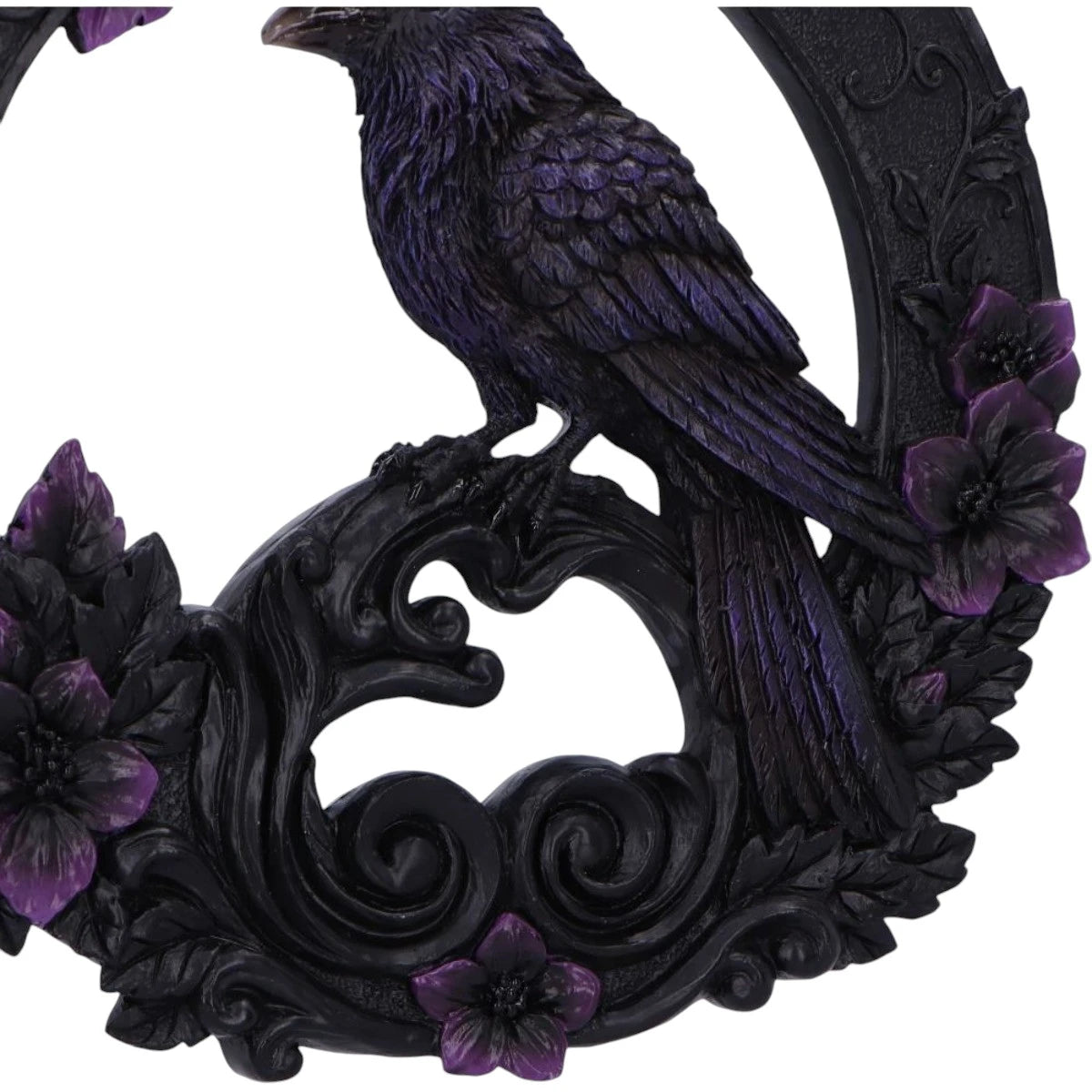 Nemesis Now Wall Hanger Raven Gothic Black and Purple Decor