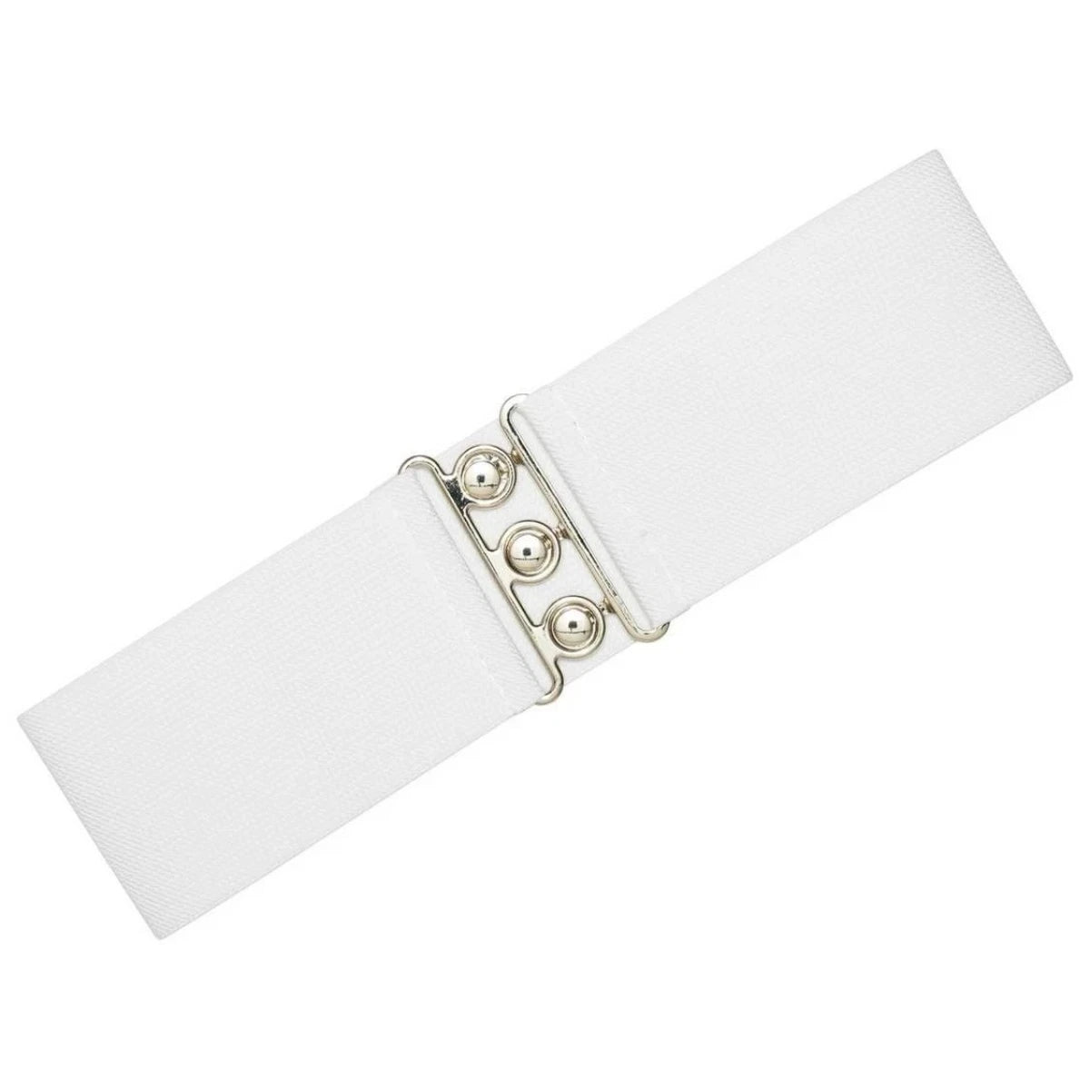 Ro Rox Elasticated Retro Wide Nurse Belt, Gold