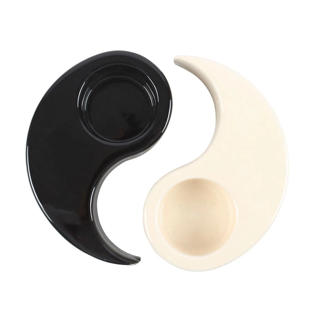 Yin Yang Tealight Candle Holder – Ceramic Decor for Home