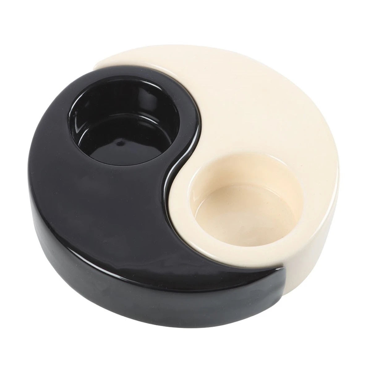 Yin Yang Tealight Candle Holder – Ceramic Decor for Home