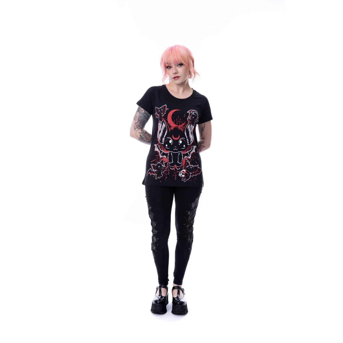 Cupcake Cult T-Shirt Baby Bats Gothic Kawaii Ladies Tee