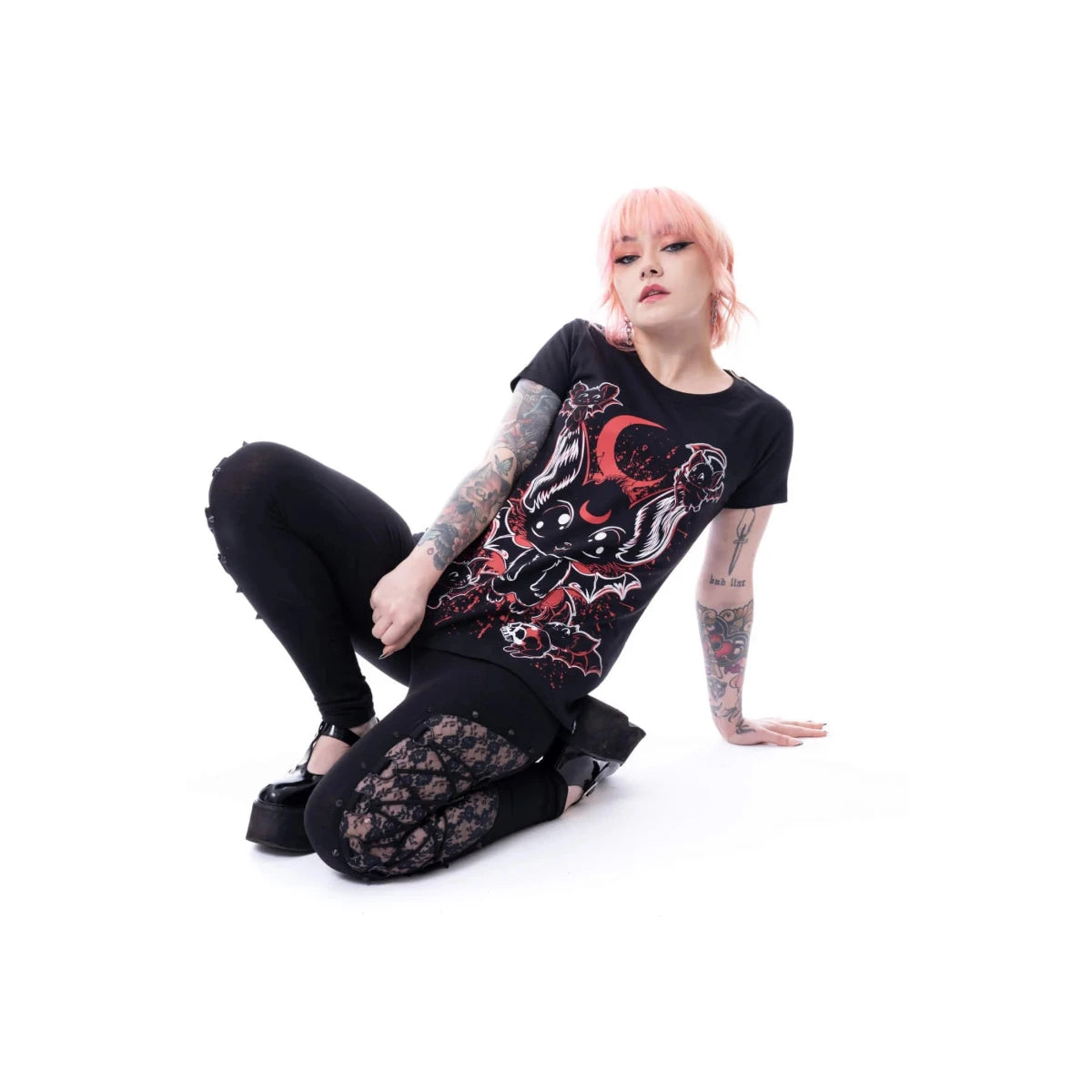 Cupcake Cult T-Shirt Baby Bats Gothic Kawaii Ladies Tee