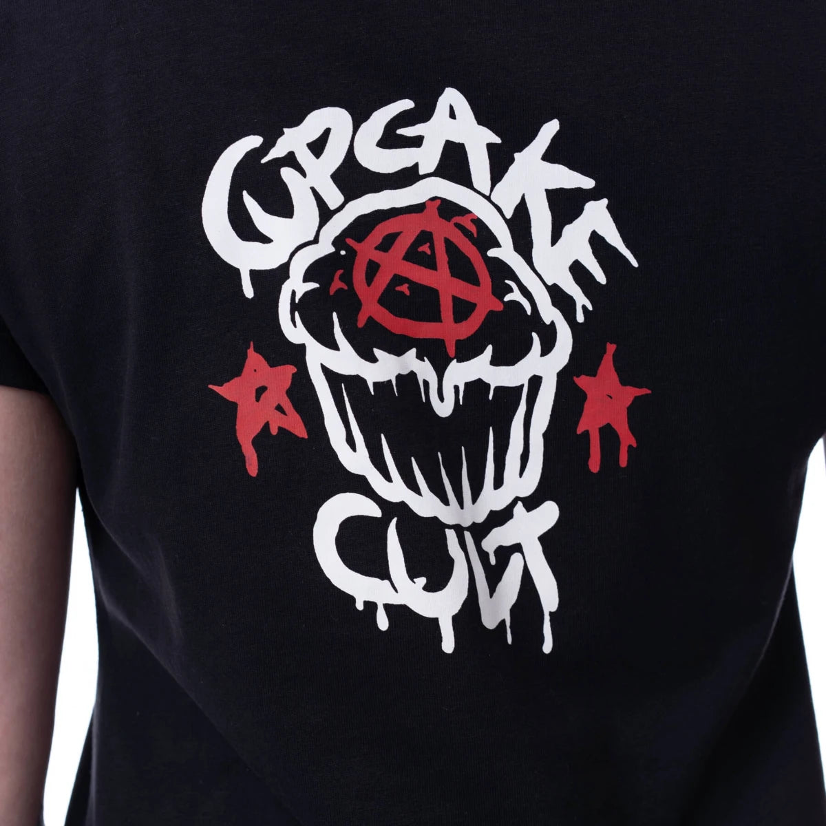 Cupcake Cult Batling T-Shirt Gothic Kawaii Ladies Black Tee