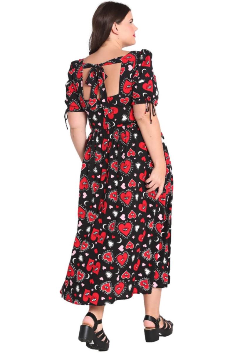 Hell Bunny Kate Heart Maxi Dress