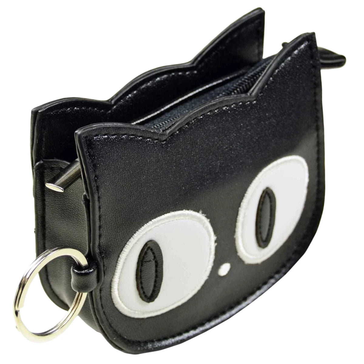 Banned Eye of the Beholder Coin Purse Black Cat Zip Wallet