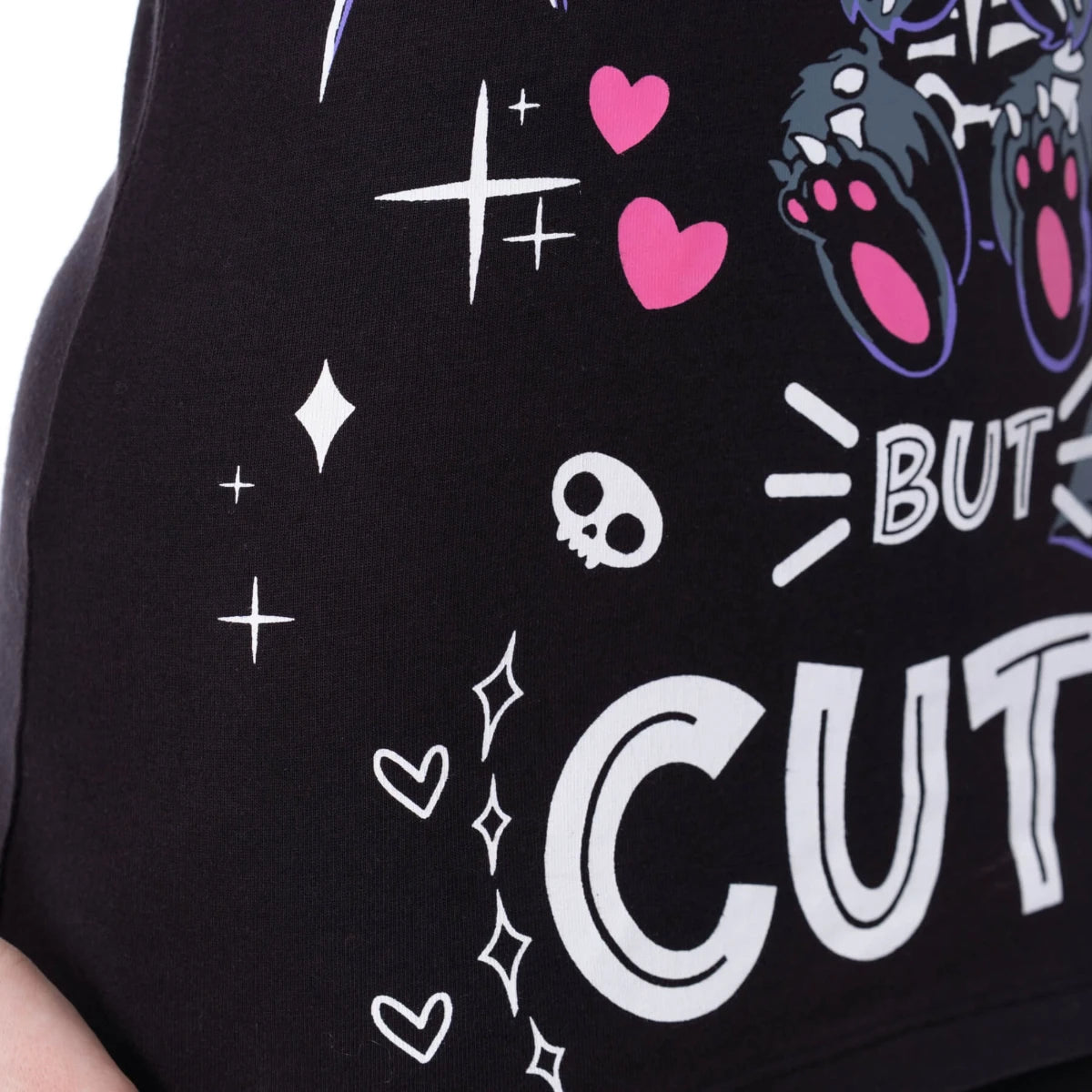 Cupcake Cult T-Shirt Creepy But Cute Gothic Ladies Black Tee