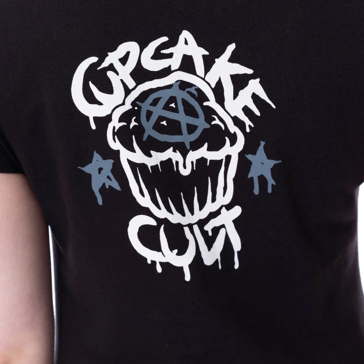 Cupcake Cult T-Shirt Creepy But Cute Gothic Ladies Black Tee