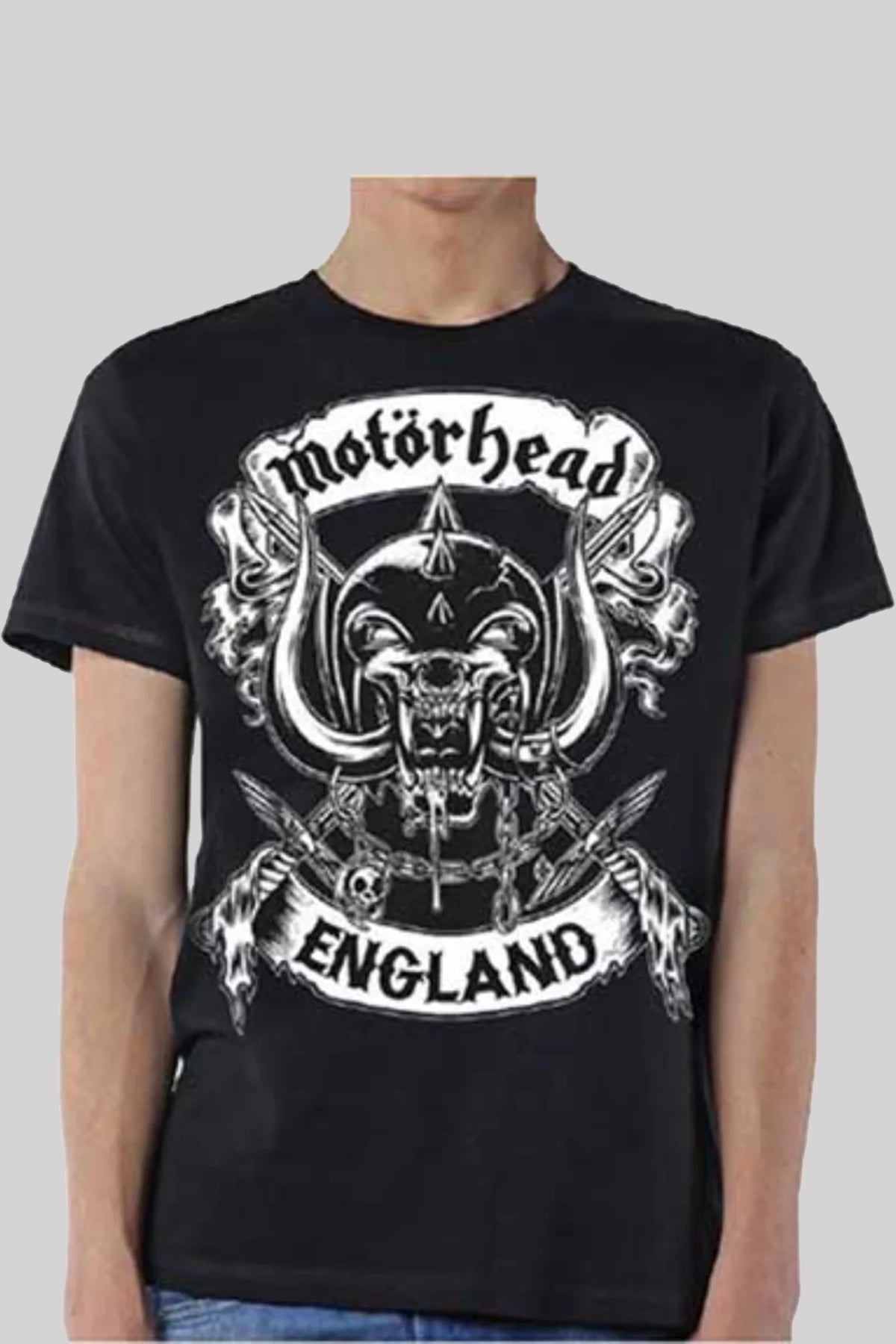 Motorhead Crossed Swords England Crest T-Shirt