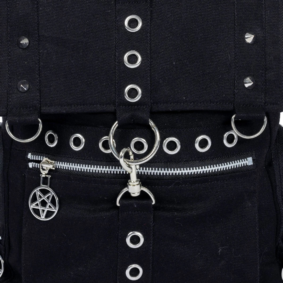 Heartless Hecate Backpack Studded Gothic Punk Black Bag