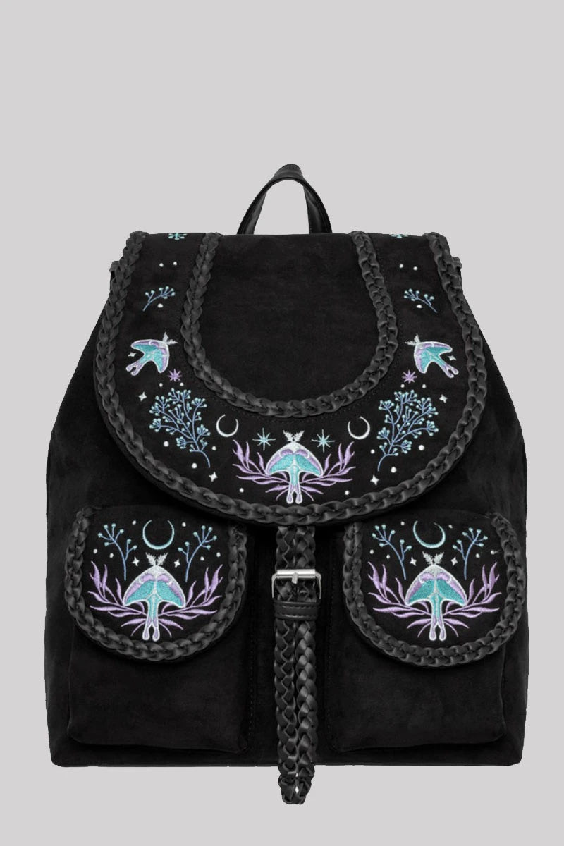 Restyle Moonglow Backpack – Gothic Celestial Embroidered Bag | Ro Rox