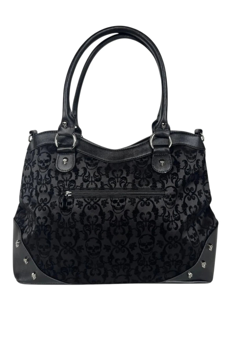 Banned Narcissus Cameo Handbag Gothic Skull Vine Bag