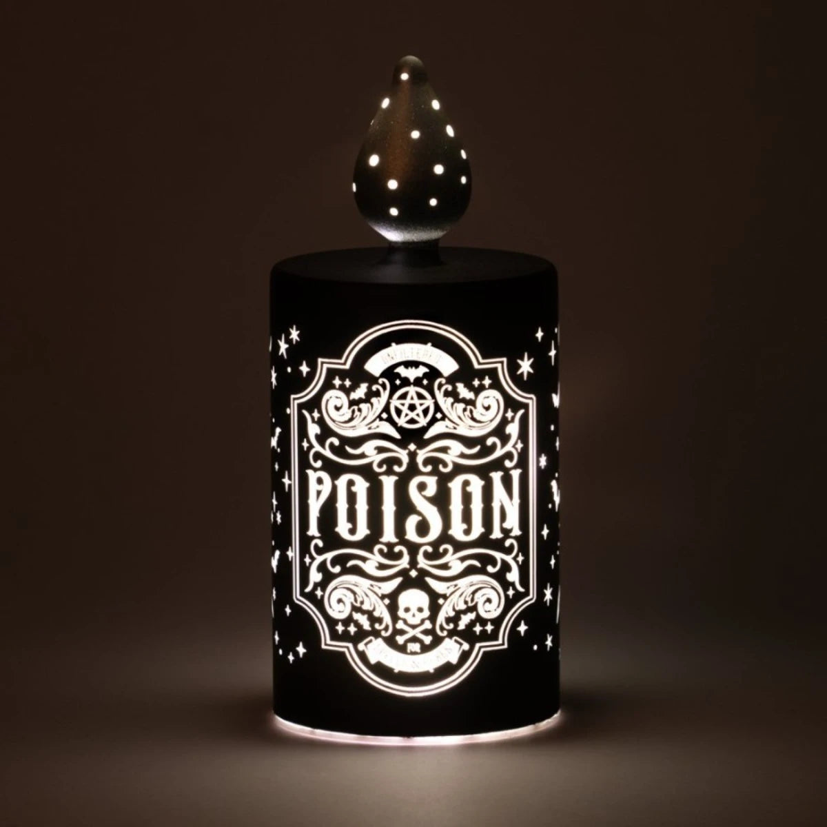 Alchemy England Poison Flame Lamp LED Gothic Bottle Light