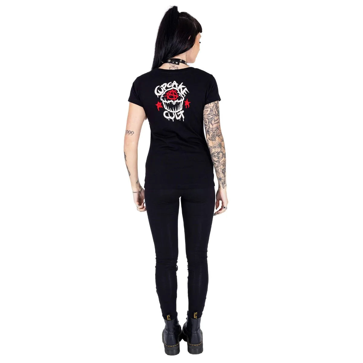 Cupcake Cult Ribcage Bat T-Shirt - Gothic Top - Alternative Fashion