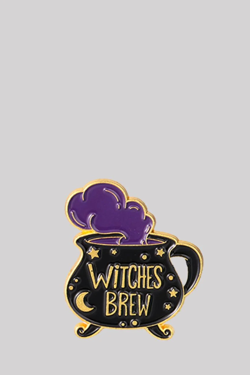 Ro Rox Witch Broom Enamel Cartoon Brooch Cute Pin