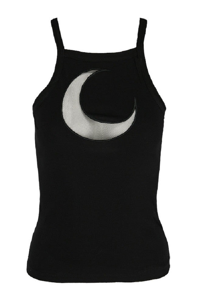 Restyle Mesh Moon Crescent Wicca Vest Top
