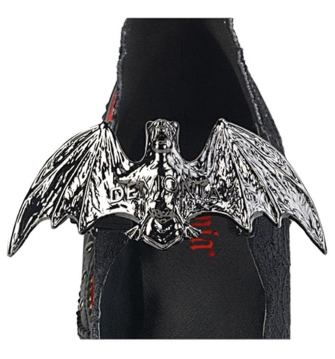 Demonia Demon 18 Mary Jane Lace Bat Wing Pump Platform Shoes