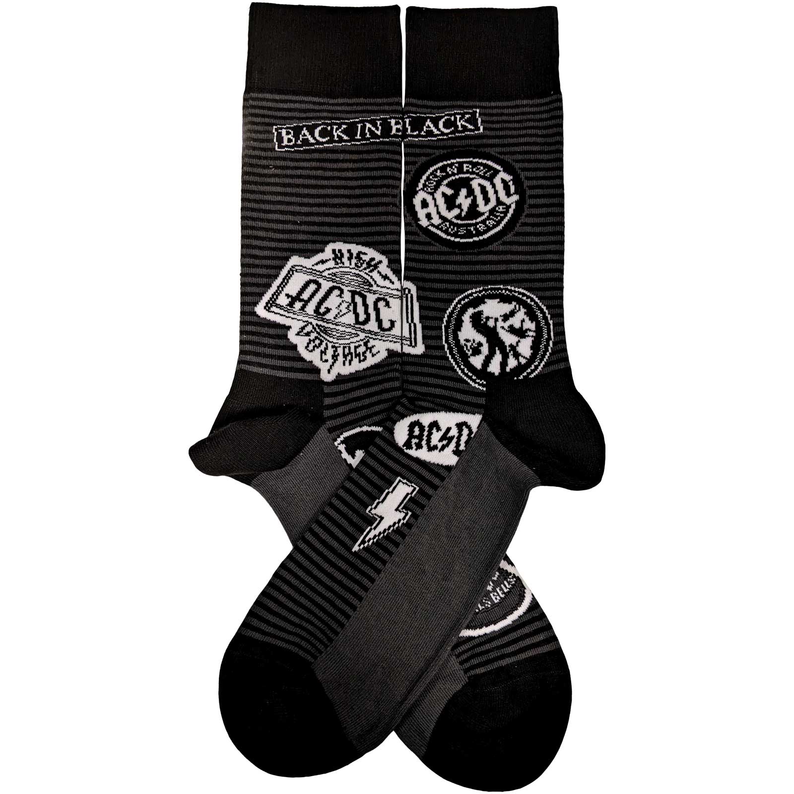 Official Band Merch AC/DC Unisex Ankle Socks: Icon