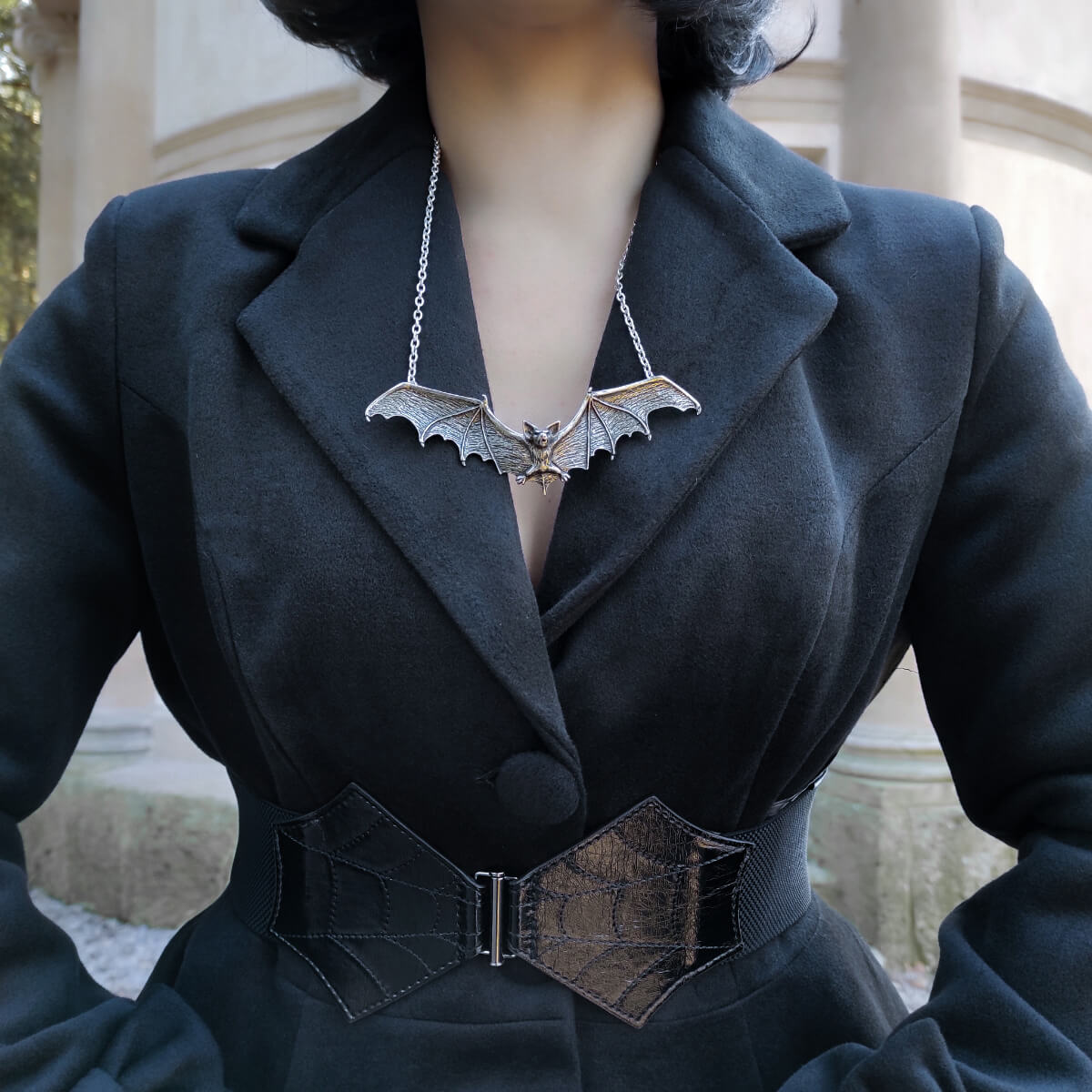Alchemy England Gothic Bat Necklace Alternative Jewellery