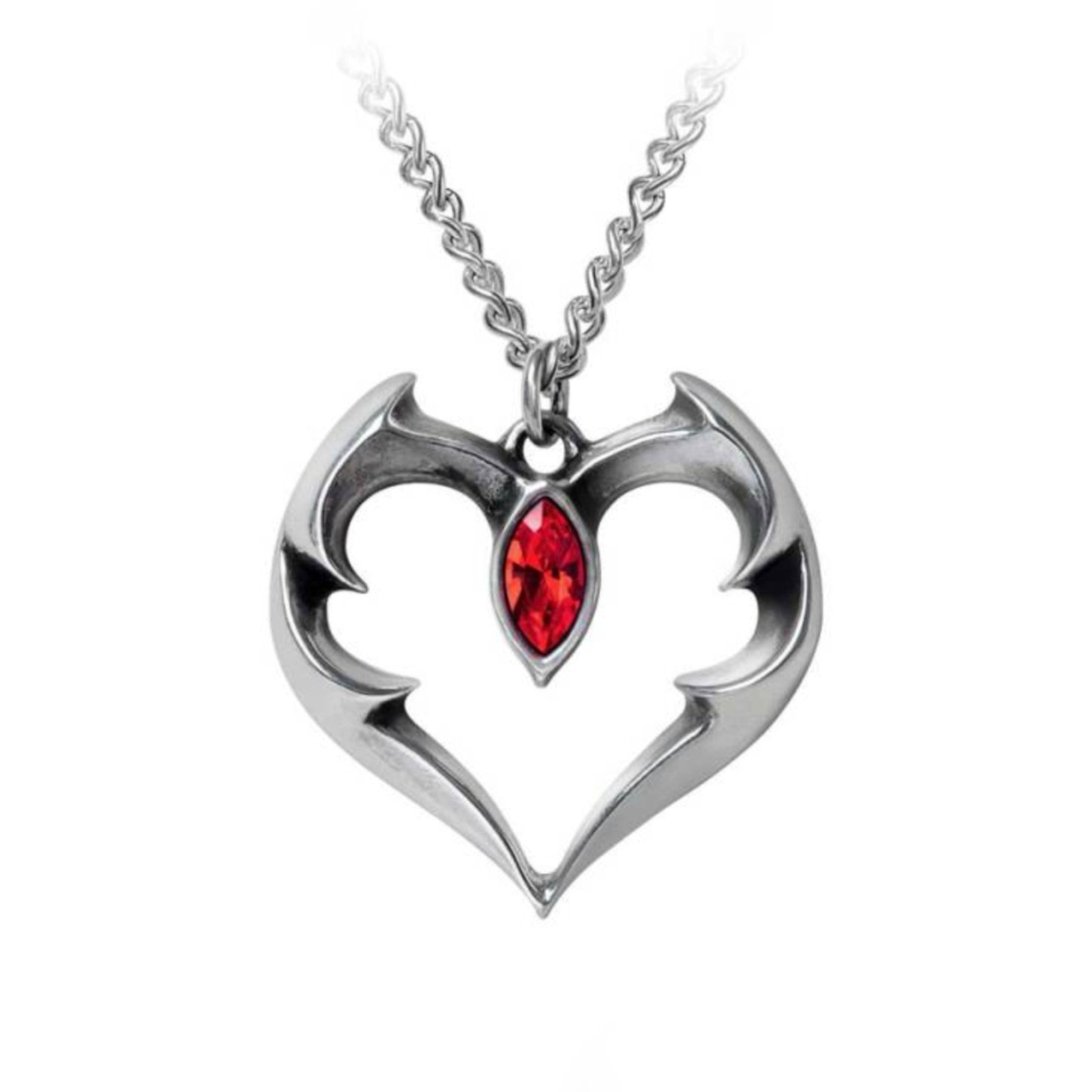 Alchemy England Batheart The Vampires Kiss Heart Necklace