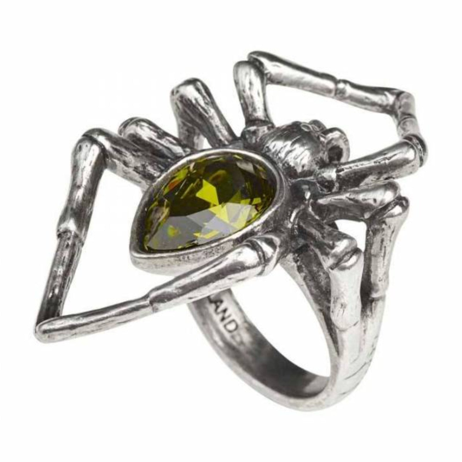 Alchemy England Emerald Venom Spider Ring