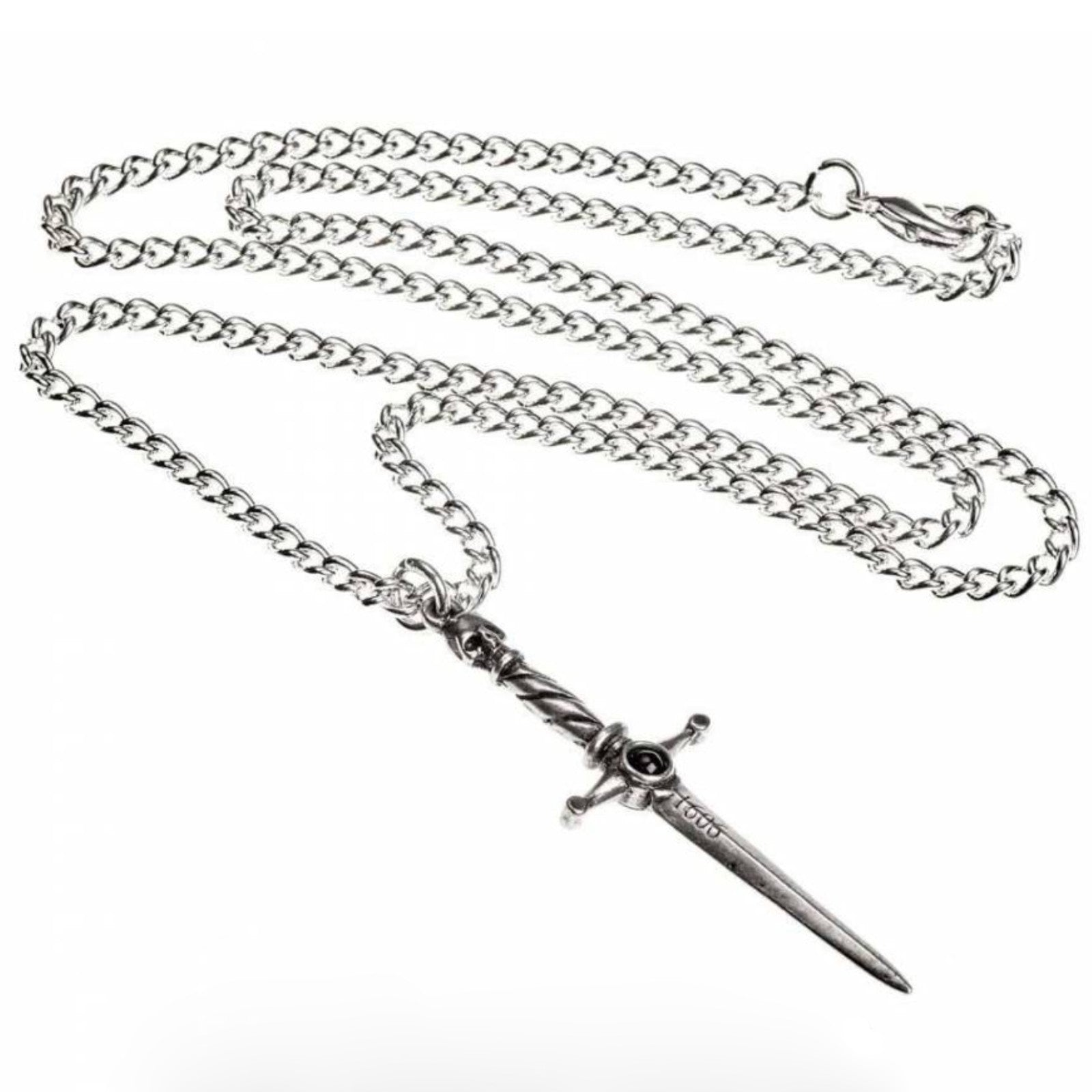 Alchemy England Hand of Macbeth Sword Cabochon Necklace