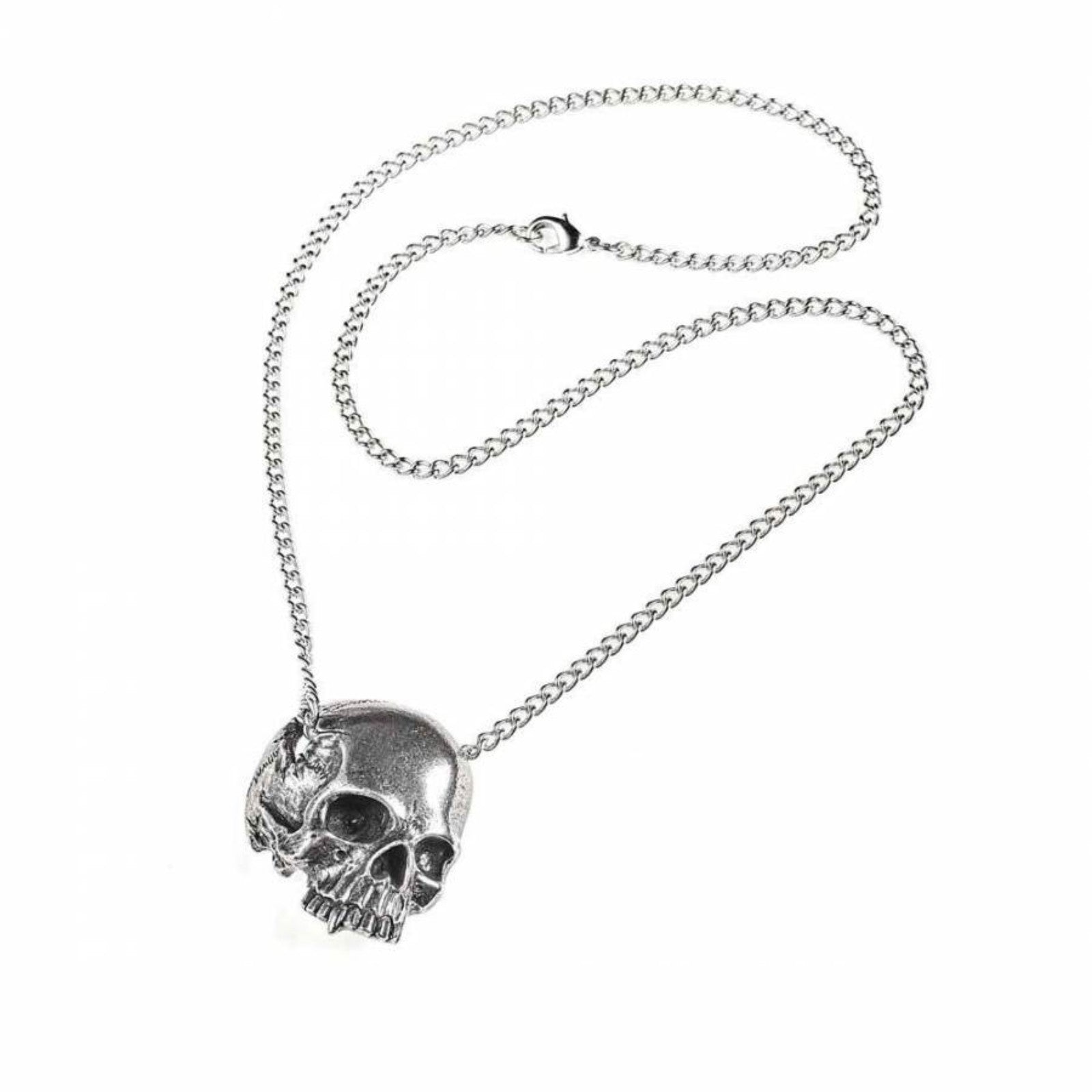 Alchemy England Remains Skull Horns Gothic Necklace